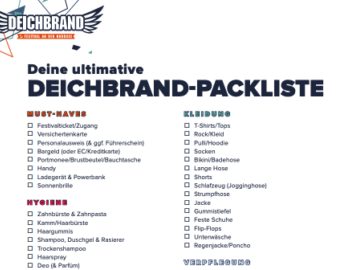 Die ultimative DEICHBRAND Packliste