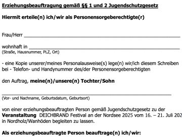 Erziehungsbeauftragung DEICHBRAND 2025