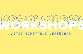 Here is the workshop schedule!