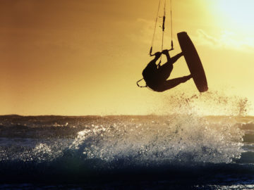 Kitesurfing