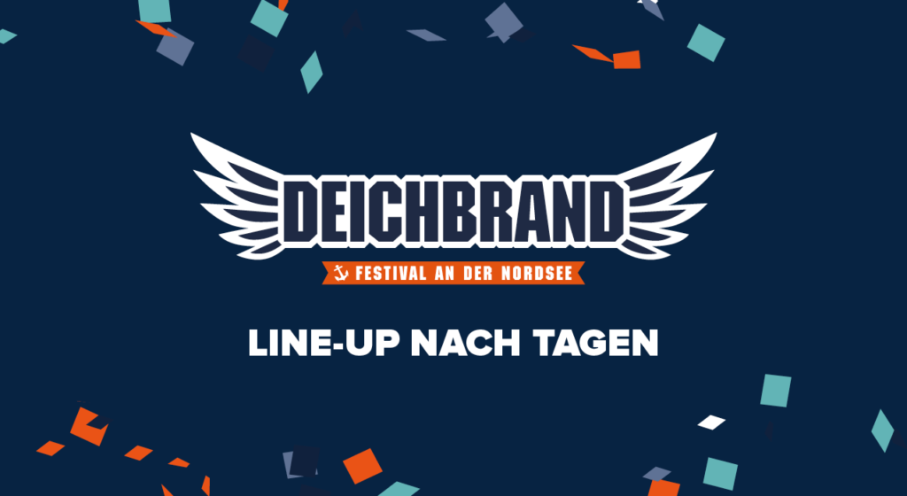 Das Programm nach Tagen für das #deichbrand2022!