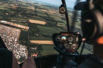 Im Helikopter den Ausblick genießen