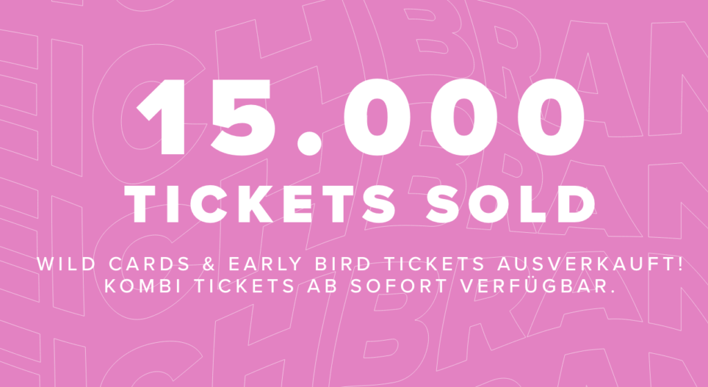15.000 Tickets sold