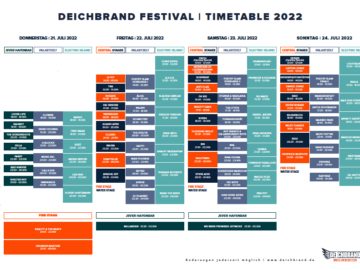 Timetable 2022