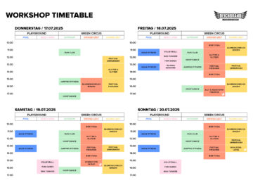 Workshop Timetable 2025